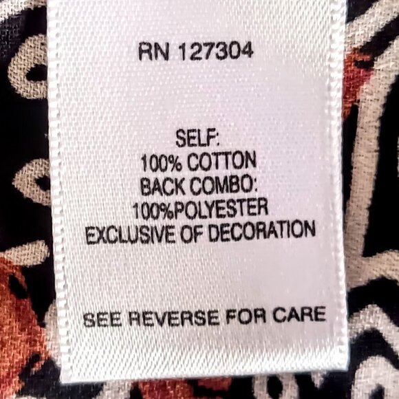 John Mark Black White Check Ribbed Back Boho Tunic Top - Picture 6 of 7